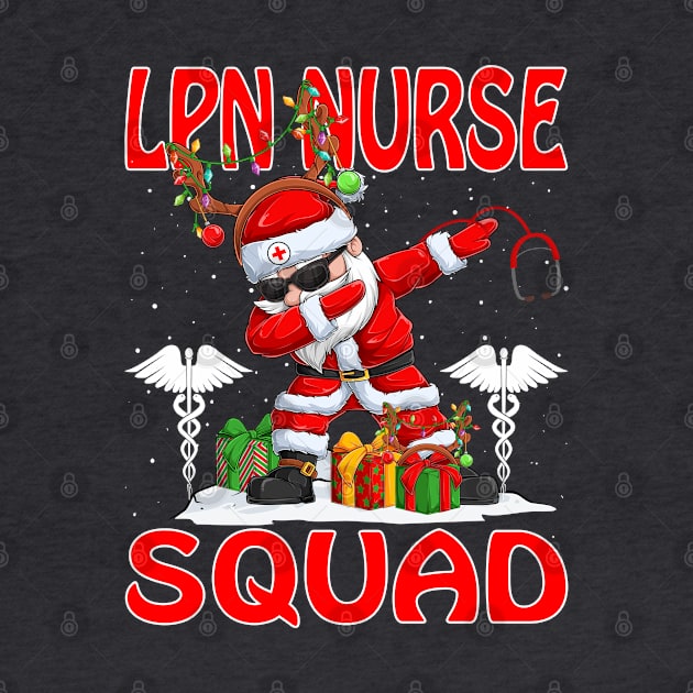 Christmas Lpn Nurse Squad Reindeer Pajama Dabing Santa by intelus